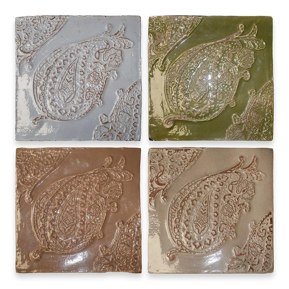 Set Of 4 Eternity Ceramic Wall Plaques