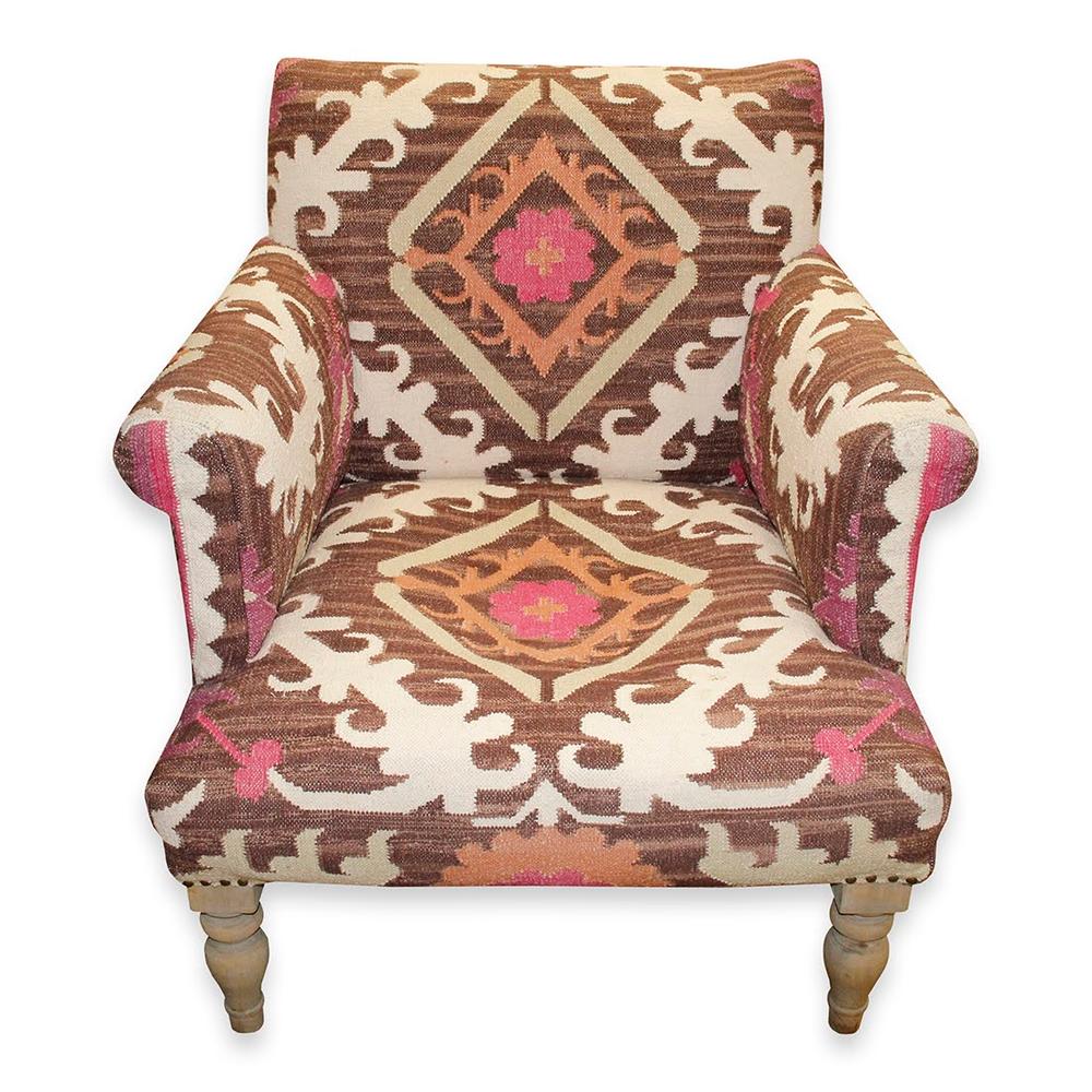  Zeyzani Kilim Fabric Chairs