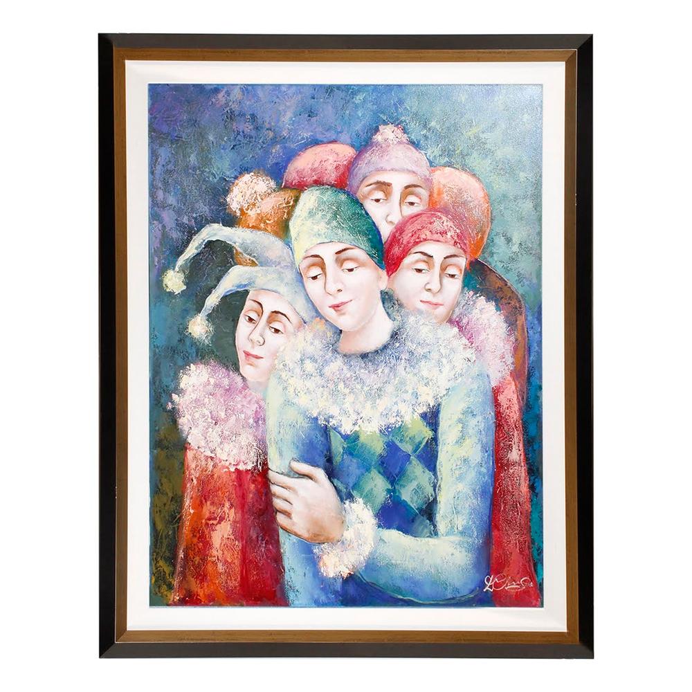  Group Of Jesters Painting