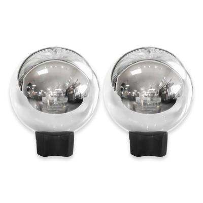 Pair of Arteriors Glass Chrome Balls