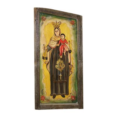 Religious Wood Frame Panel