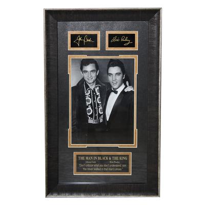 Johnny Cash and Elvis Presley Print