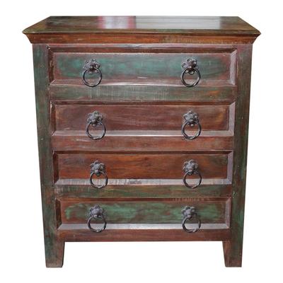 Green Reclaimed Wood Style Chest