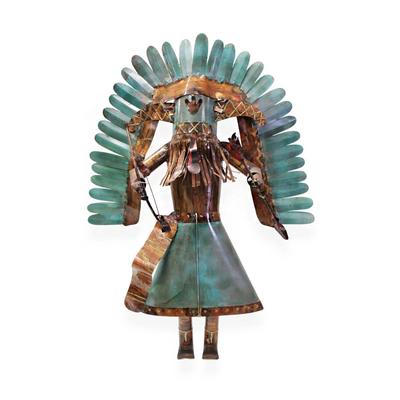 Signed D. Anderson Metal Kachina 