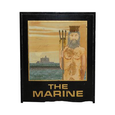 Double Sided The Marine Sign