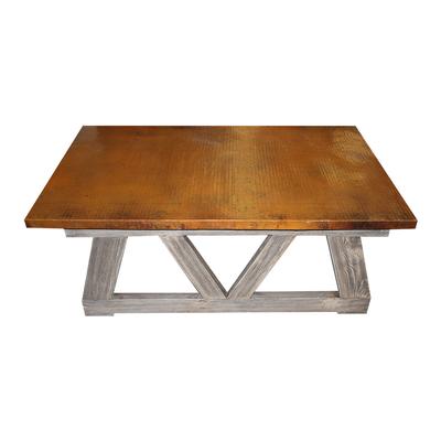 Rectangle Copper Top Coffee Table