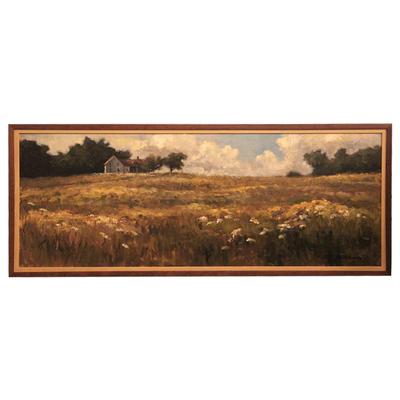 C. Maher Prairie Home Oil on Canvas 