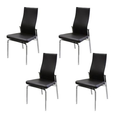 Copenhagen Lean Leather Dining Chairs 