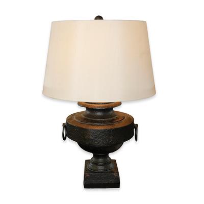 Large Lamp With Black Textured Base 