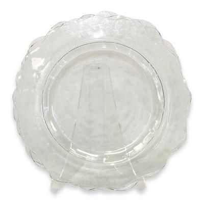 Robb & Stucky Monumental Art Glass Plate with Stand