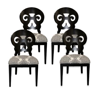  Set of 4 Arhaus Jordan Dining Chairs 