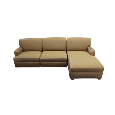 Custom Caramel Sofa with Chaise