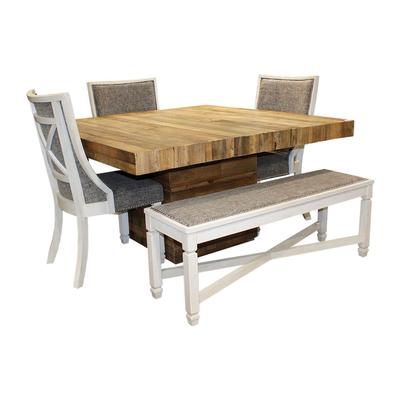 Custom Reclaimed Table with Ashley Seating