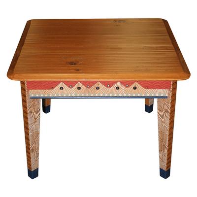 Square Top David Marsh Painted Side Table