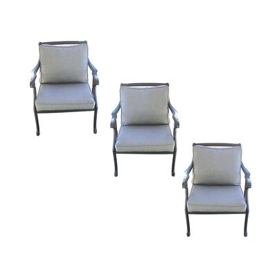Set of 3 Smith Hawken Patio Chairs 