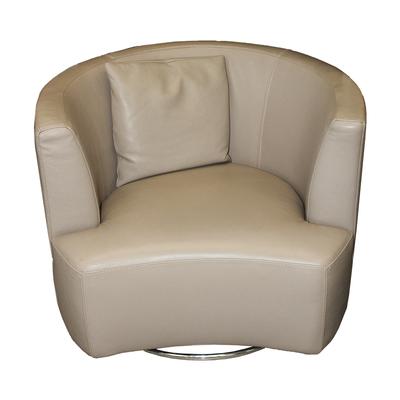 Roche Bobois Swivel Leather Chair