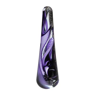 Signed Purple Art Glass