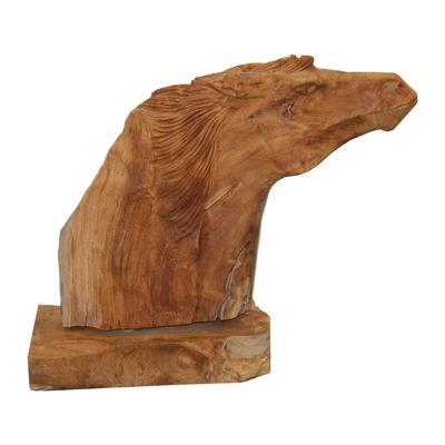 Uttermost Teak Wood Horse Bust