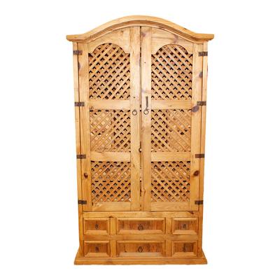 Wooden Mexican Bar Cabinet
