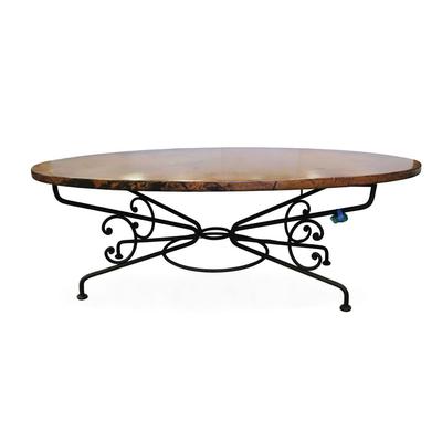Oval Copper Dining Table 
