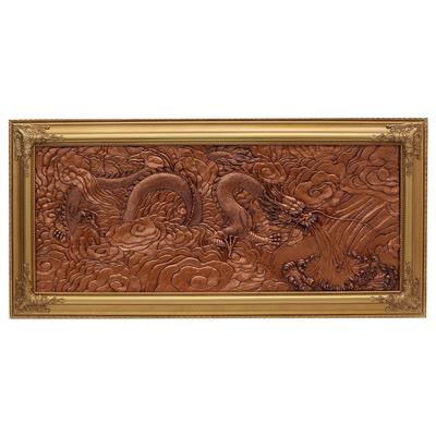 Copper Etching Dragon Asian Motif ArtWork 