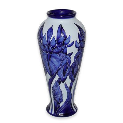 Moorcroft Vase Blue & White Vase 