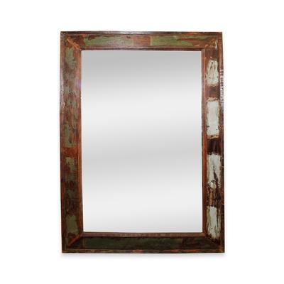  Rustic Wood Framed Mirror 