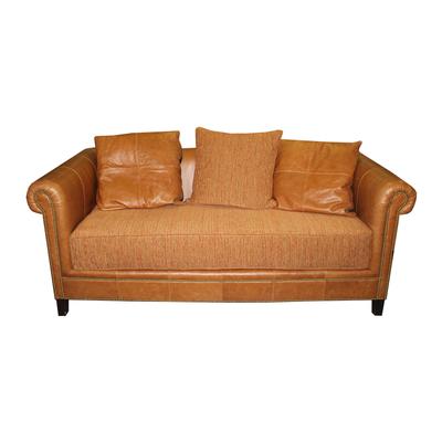 Ralph Lauren Fabric Leather Sofa