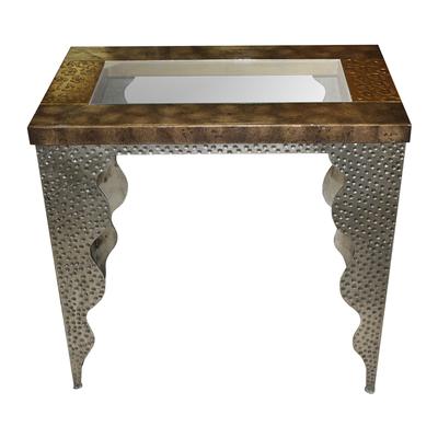 Rectangle Glass Inset End Table