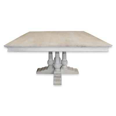 Square Light Wash Dining Table 