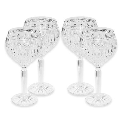 Set of 4 Waterford Clarendon Balloon Goblet