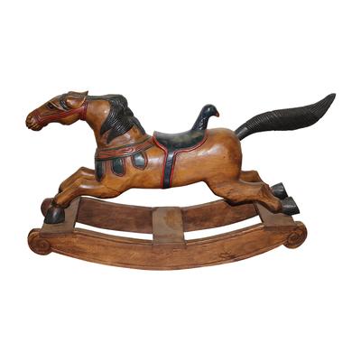 Carved Wood Rocking Horse