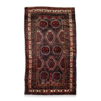 Persian Tribal Rug In Red & Green