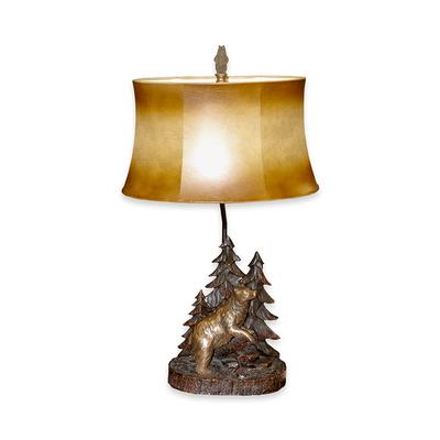 Rustic Forest Bear Lamp 