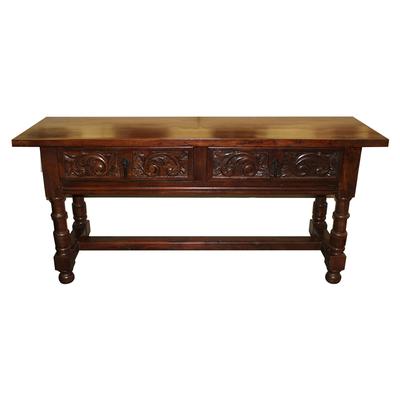 2 Drawer Relief Detail Console