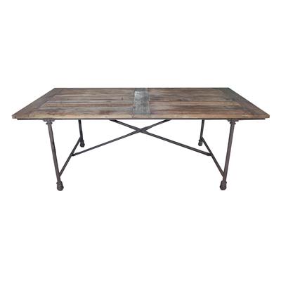 Restoration Hardware Flatiron Wood Top Table