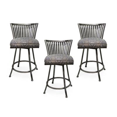 Set of 3 Johnston Casuals Swivel Counter Stools 