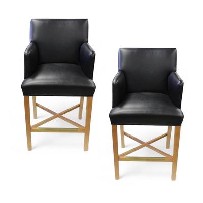 Rob & Stucky Leather Arm Chairs 