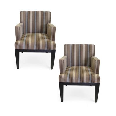 Pair of Kroll Stripe Armchairs