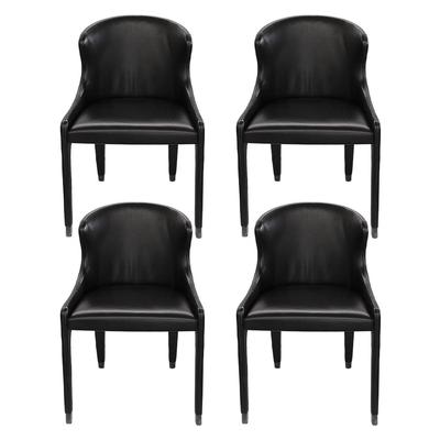 Set of 4 Roche Bobois Steeple Dining Chairs