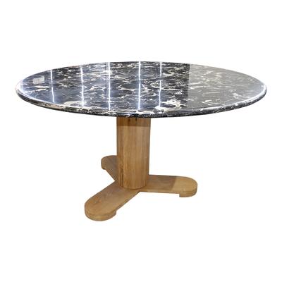 CB2 Hirsch Round Marble Table 