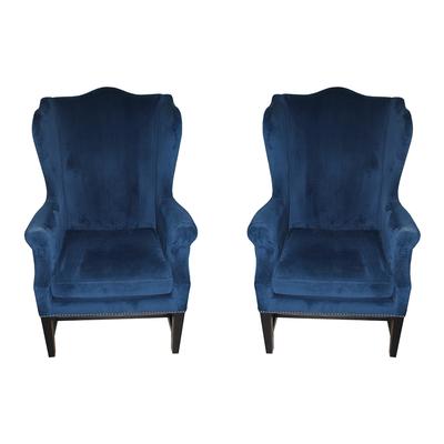 Four Hands Pair of Wingback Chairs