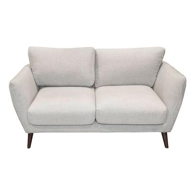 Living Spaces MCM Style Grey Loveseat