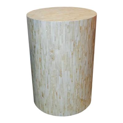 Z. Gallerie Mosaic Mother of Pearl End Table
