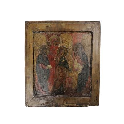 Russian Icon Wood Piece