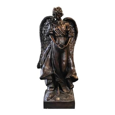 Espresso Wooden Angel Statue
