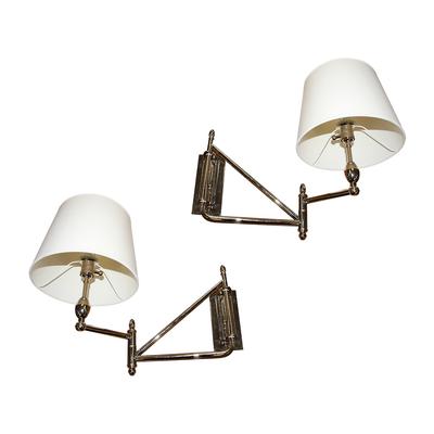 Pair of Swing Arm Wall Sconces