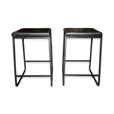 Room & Board Pair of Black Collins Counter Stools