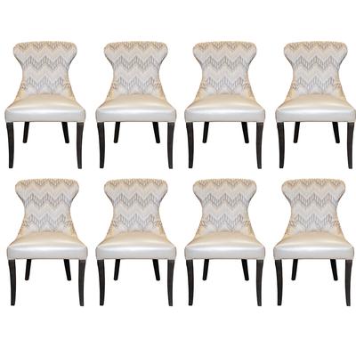 Set of 8 Lee Industries Modern Dining Chairs 
