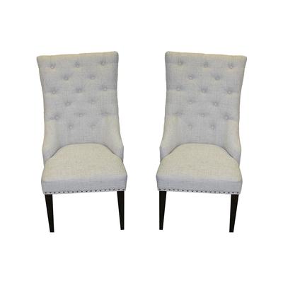 Ashley Pair of Fabric Tufted Chairs
